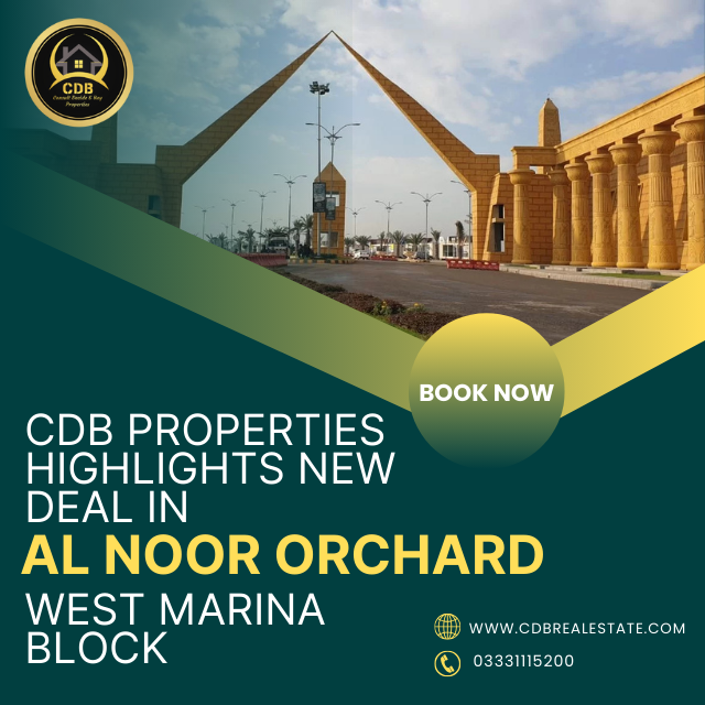 CDB Properties Highlights New Deal in Al Noor Orchard’s West Marina Block – A Prime Investment Opportunity