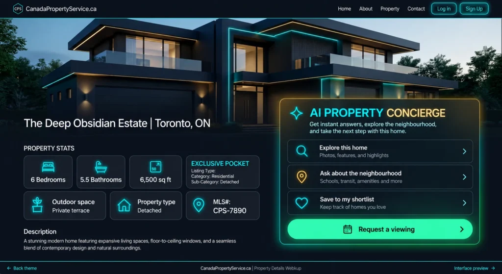 CanadaPropertyService.ca: Building an AI Property Platform for Canada